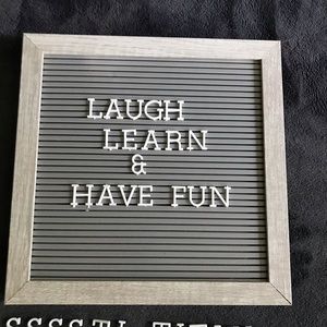 Gray Letter Board